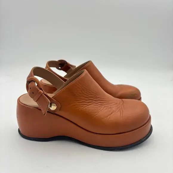 Paloma Wool Odessa Clogs Platform Leather Chunky Clogs Women's 38 Boho Y2K - Picture 4 of 15